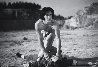 Jackie Chan kicking his career into high gear in Snake in the Eagle's Shadow (1978).