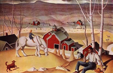 Credit: Janitor's Holiday by Paul Sample. Courtesy of ArtToday.