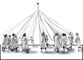 Girls Around the Maypole
