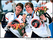 The USA Women's Hockey team wins at the Nagano Olympics