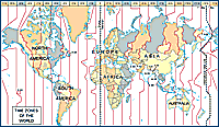 World Time Zone Map