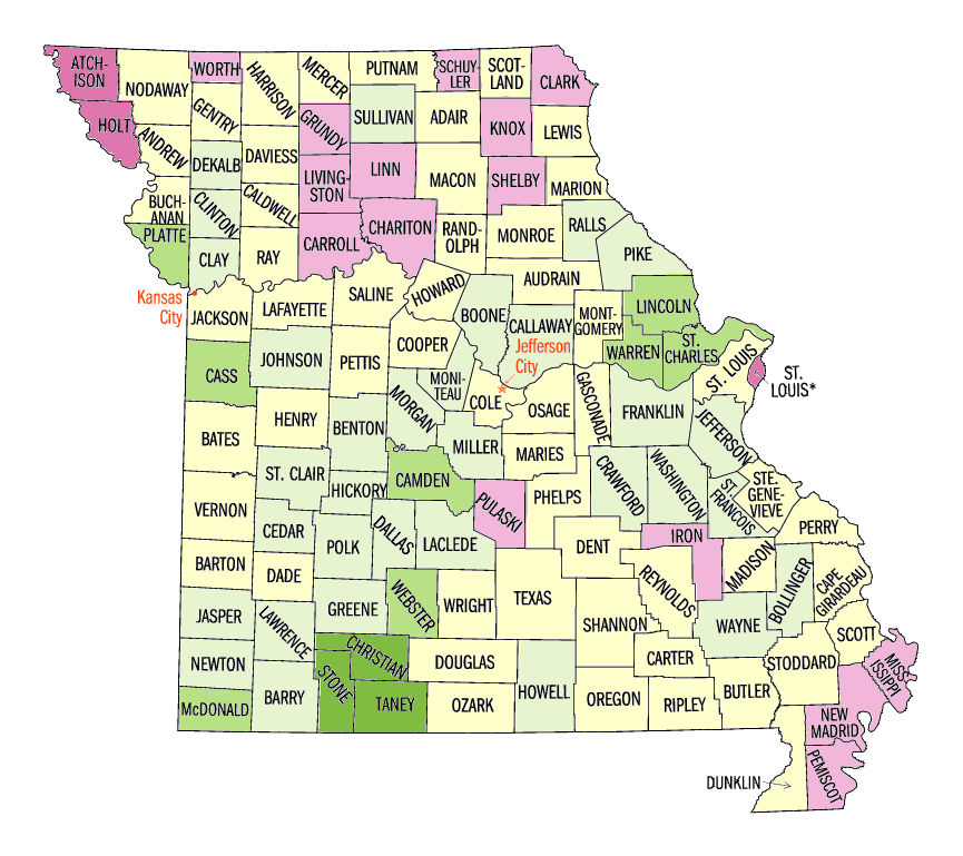  Population, percent change, 1990 to 2000