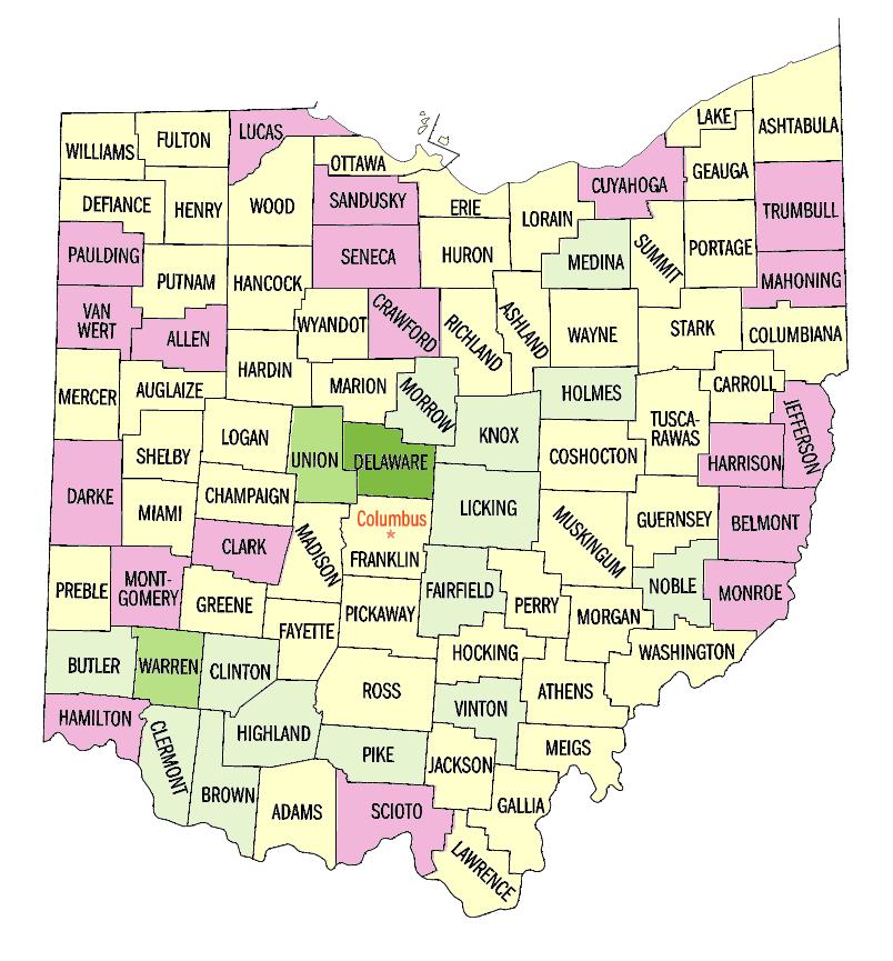  Population, percent change, 1990 to 2000