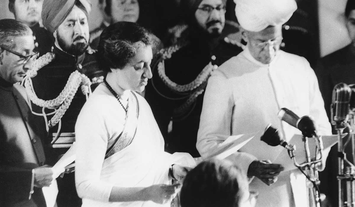 Indira Gandhi was elected prime minister of India.