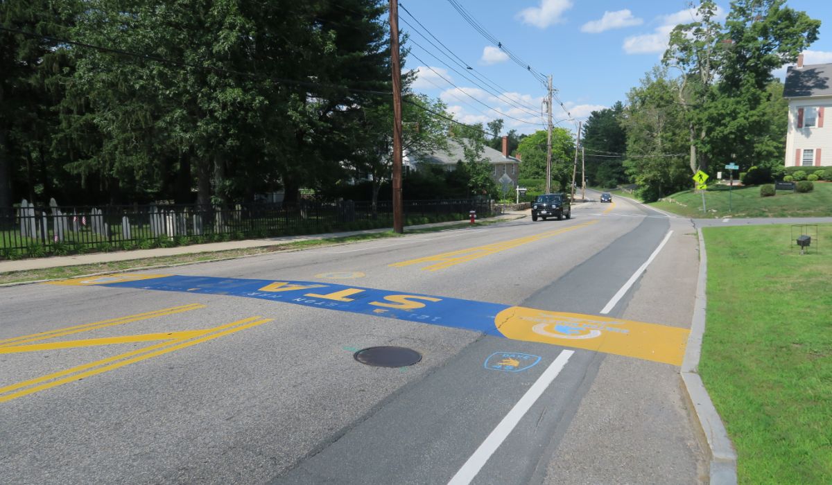 The first Boston Marathon was run.