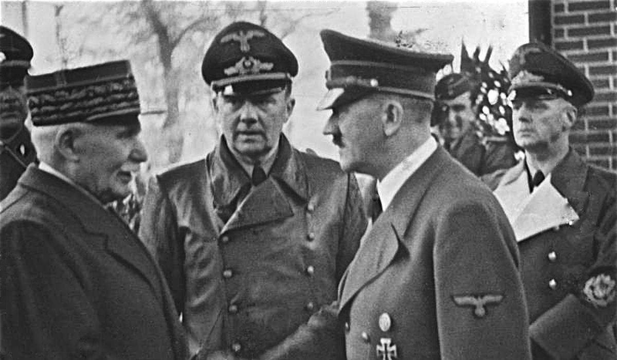 Vichy government leader Marshal Henri Petain went on trial for treason.