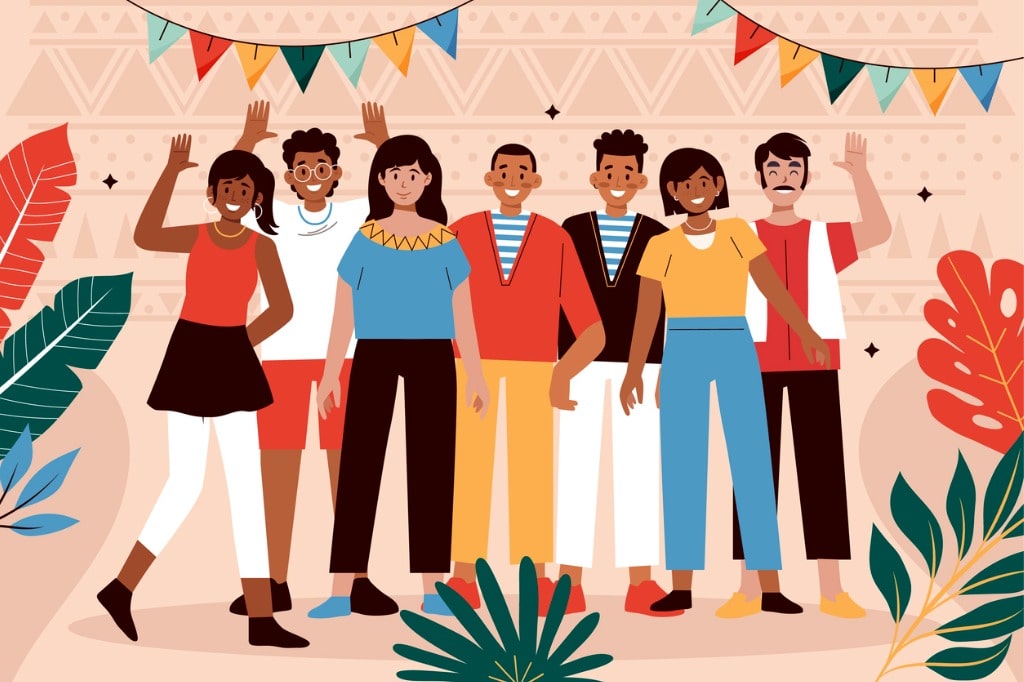 Group of Hispanic Americans