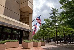 The J. Edgar Hoover FBI building in D.C.