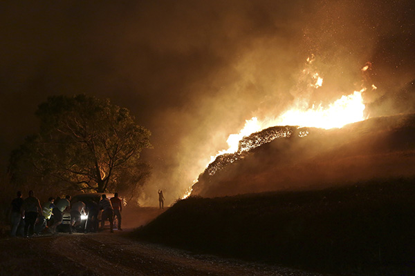 The wildfire in Portugal