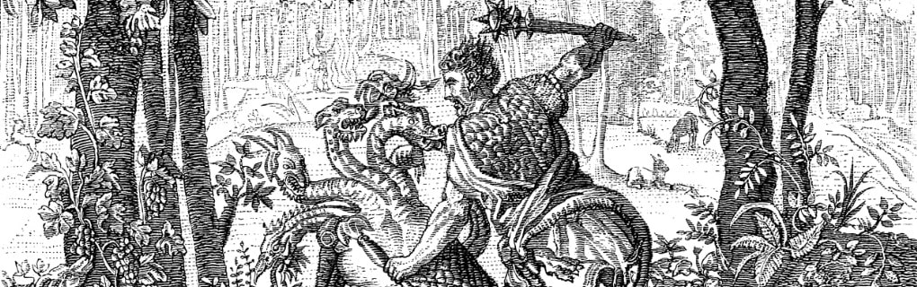 Hercules kills the hydra