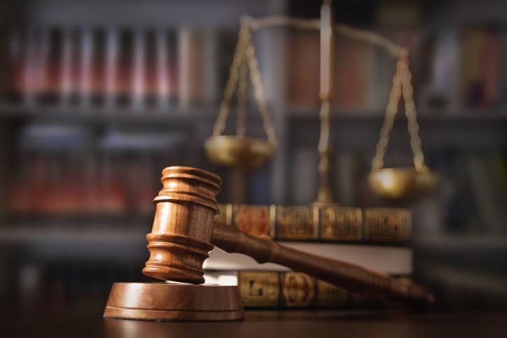 Justice and gavel