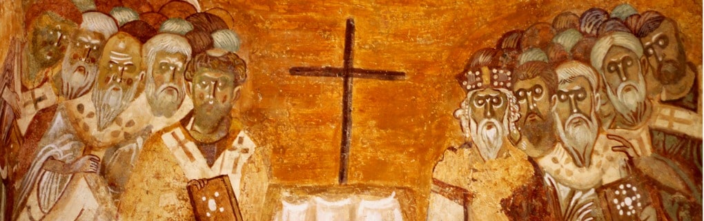 Old fresco on the wall of St.Nicholas church, Demre