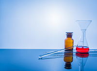 liquid poison in glass containers