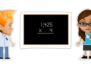 Multiply 4-Digit by 1-Digit Numbers