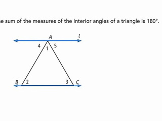 Finding Measures of Interior Angles of a Triangle 